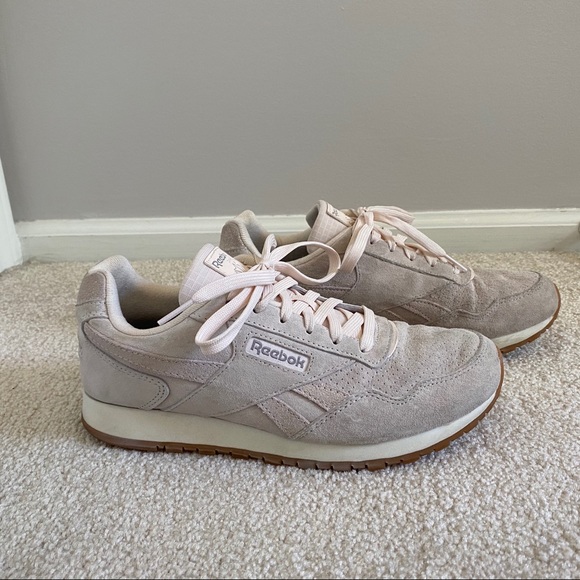 reebok blush sneakers